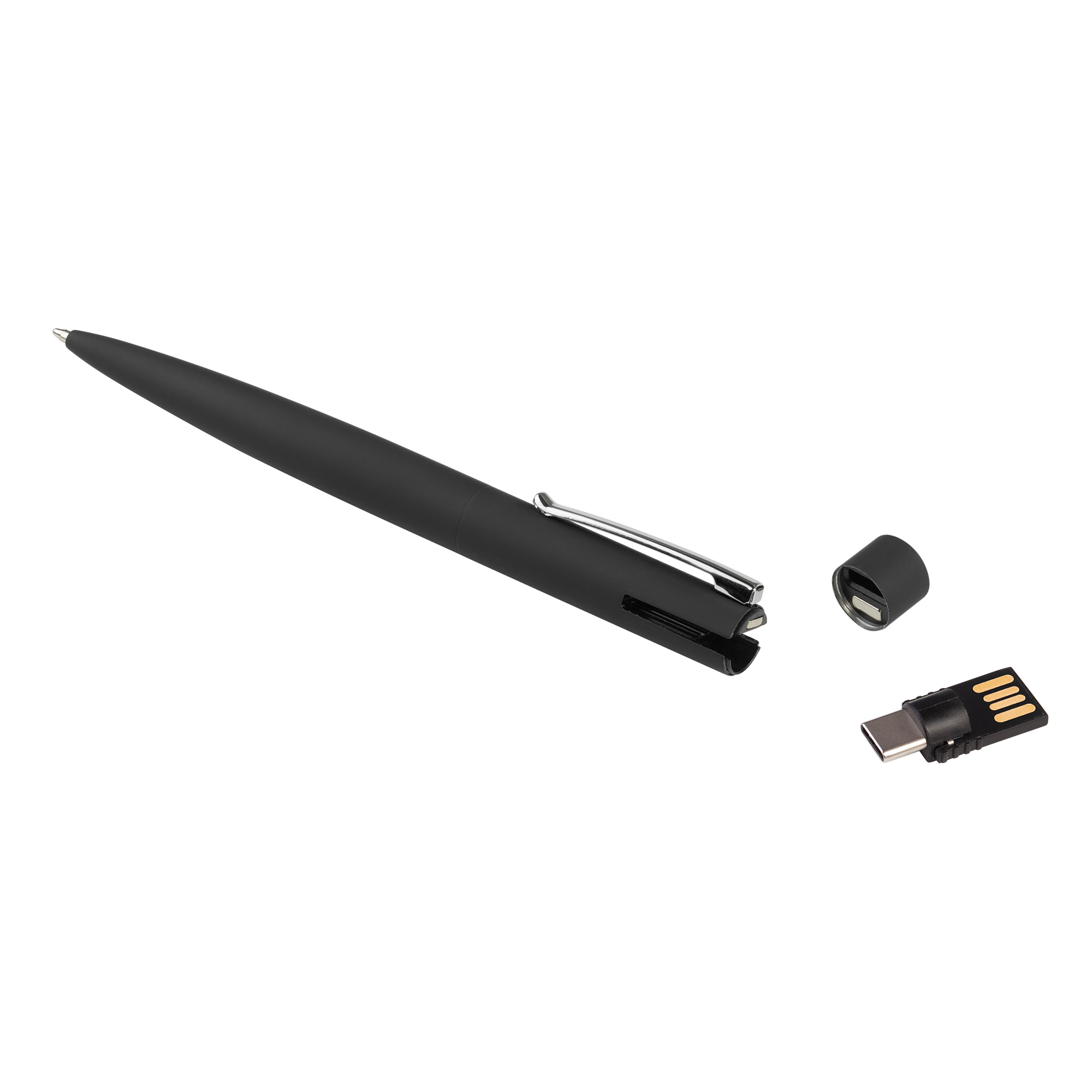 Ручка шариковая "Secret" с флеш-картой OTG 32Gb (USB2.0/Type-C), покрытие soft touch Ручка шариковая "Secret" с флеш-картой OTG 32Gb (USB2.0/Type-C), покрытие soft touch