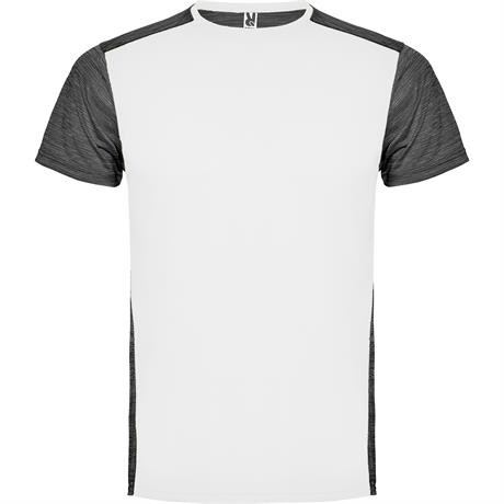 Спортивная футболка ZOLDER мужская, БЕЛЫЙ/ПЁСТРЫЙ ЧЕРНЫЙ XL