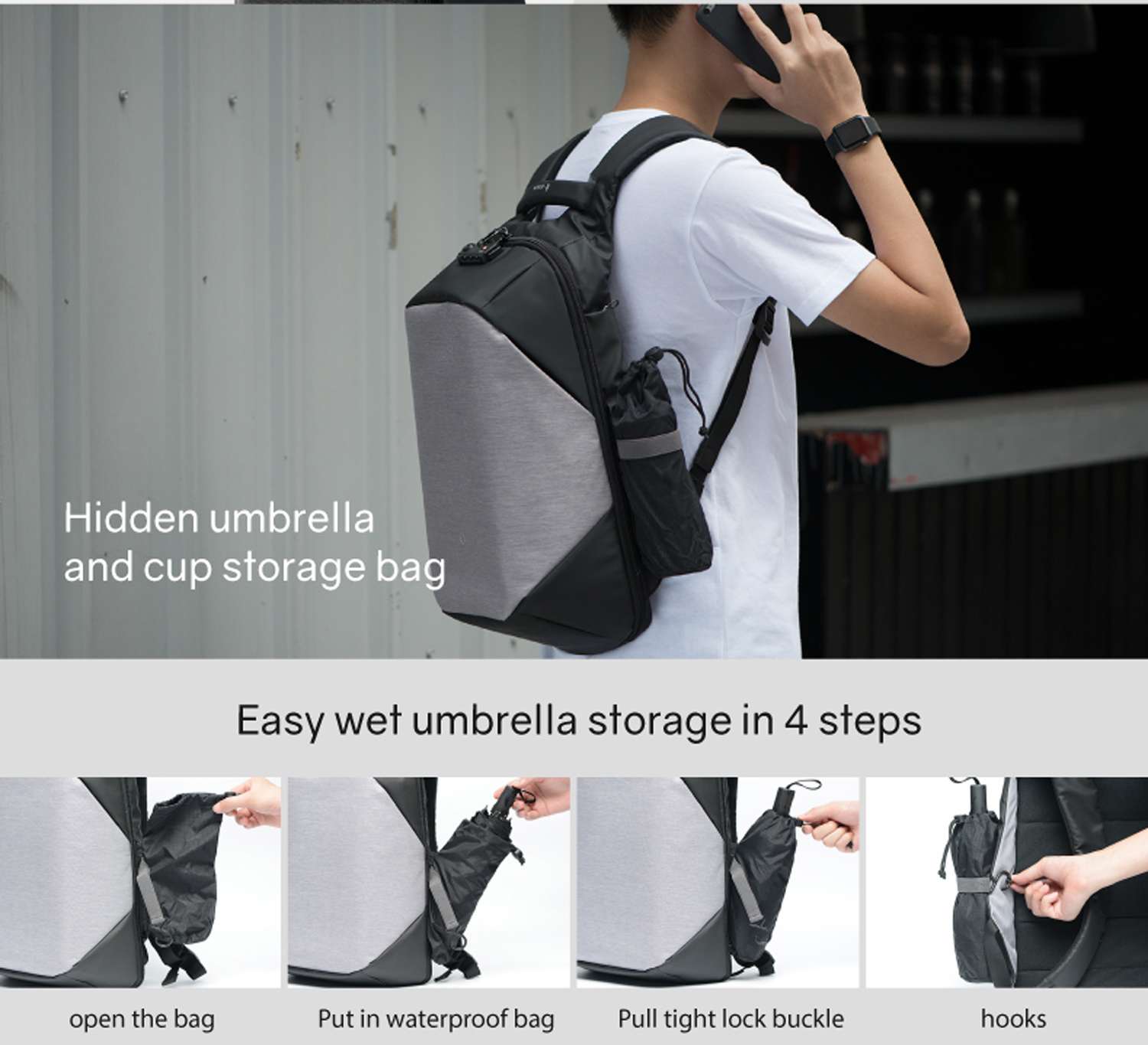 Рюкзак KORIN ClickPack 46х34х16 см, черный