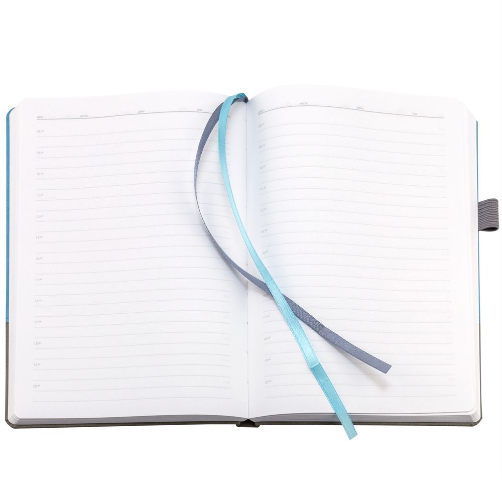 Ежедневник Horizon, недатированный, серый с голубым Ежедневник Horizon, недатированный, серый с голубым