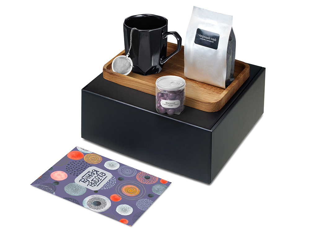 Подарочный набор Re:y. Hearth с кружкой, подносом и чаем Подарочный набор Re:y. Hearth с кружкой, подносом и чаем