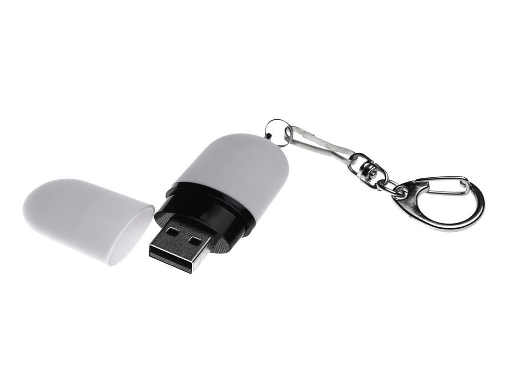 Флешка Goutte Soft-touch на 64 Гб, белый