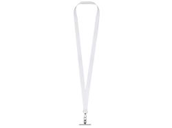 Ланъярд 2 см под сублимацию с трендовым карабином и металлическим держателем для телефона, серебристый