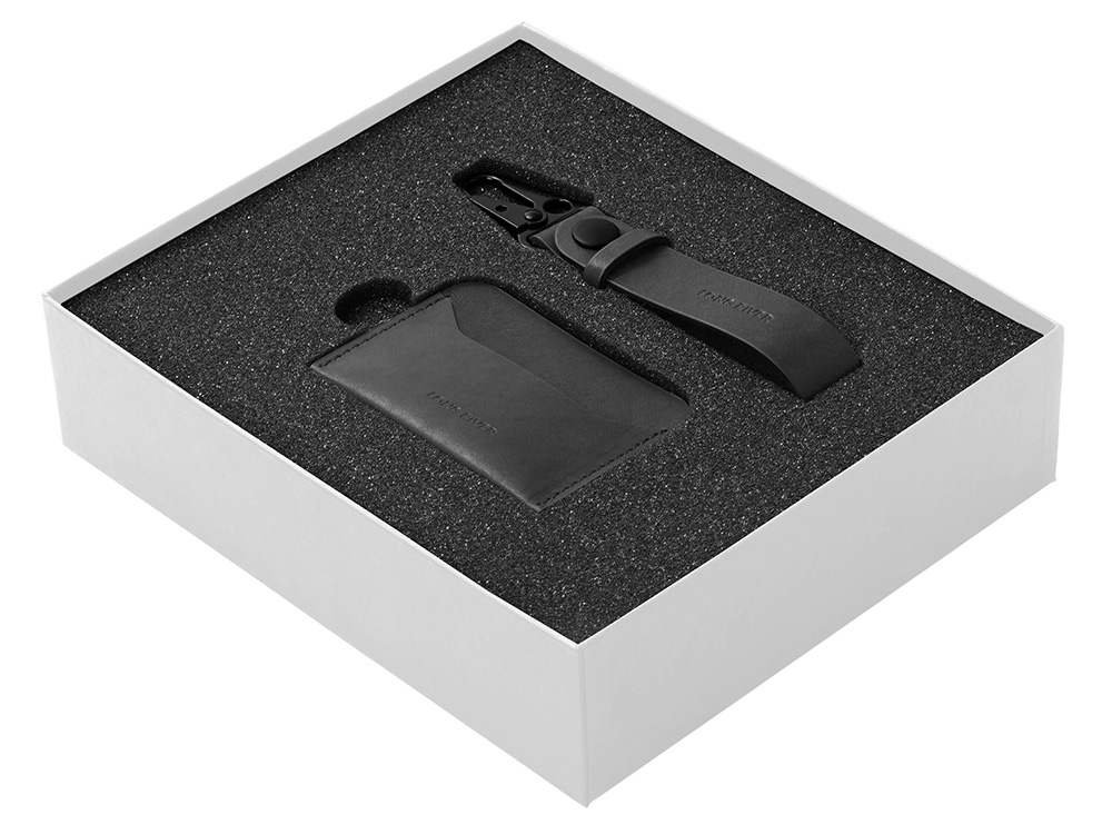 Подарочный набор Long River: картхолдер, ремешок для ключей, белая коробка