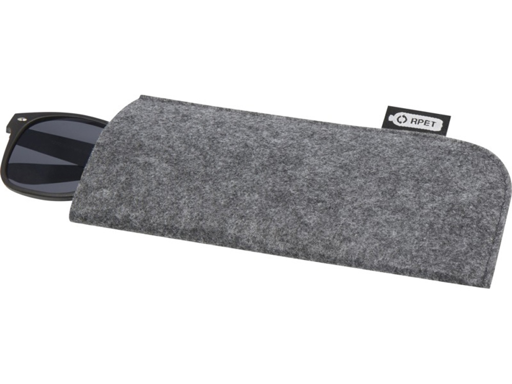Чехол для очков Felta из материалов, переработанных согласно стандарту GRS, средне-серый