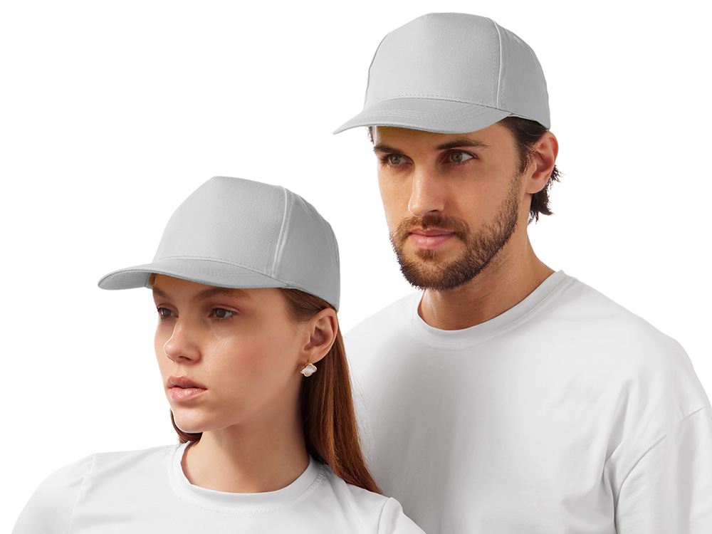 Бейсболка Мемфис 230 5-панельная, серая