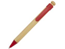 Rattan шариковая ручка из бамбука и переработанной пластмассы - Красный