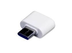 Универсальный адаптер USB Type-C папа Type-A мама, белый