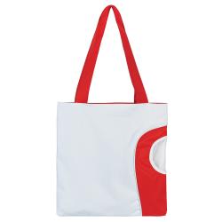 Сумка пляжная "Карибские острова", красная/белая#