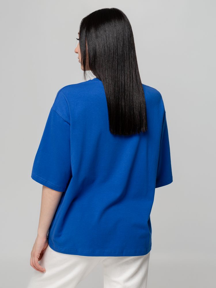 Футболка унисекс оверсайз Street Vibes, ярко-синяя Футболка унисекс оверсайз Street Vibes, ярко-синяя