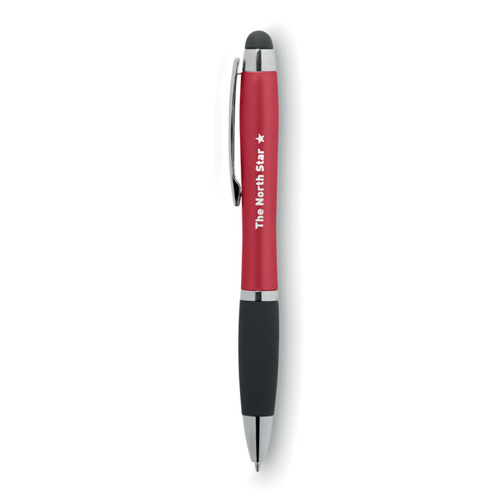 Шариковая ручка с подсветкой, красная