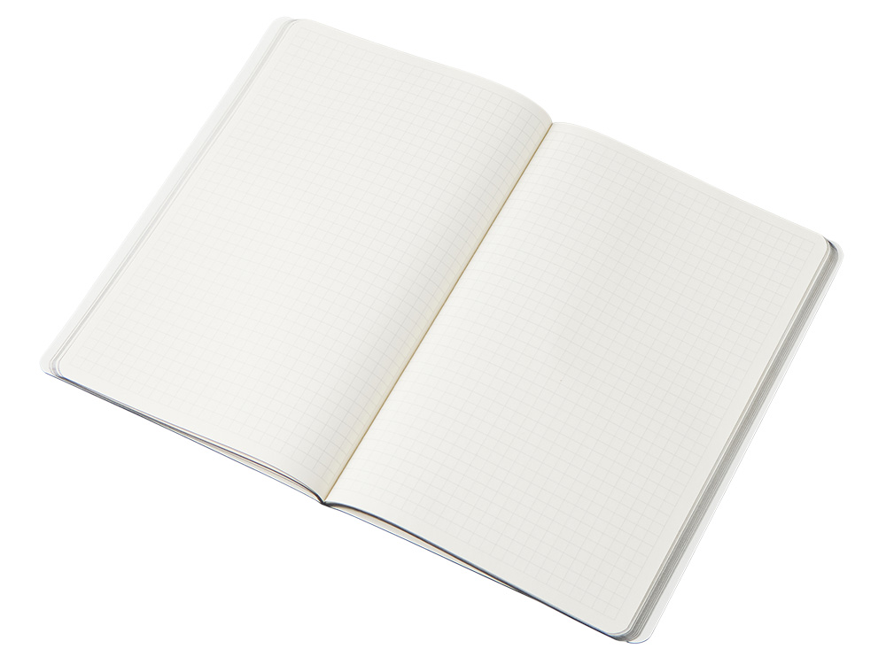 Блокнот Audrey А5 на сшивке в гибкой обложке софт-тач, черный