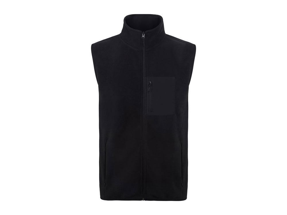 Жилет флисовый Trondheim унисекс, черный