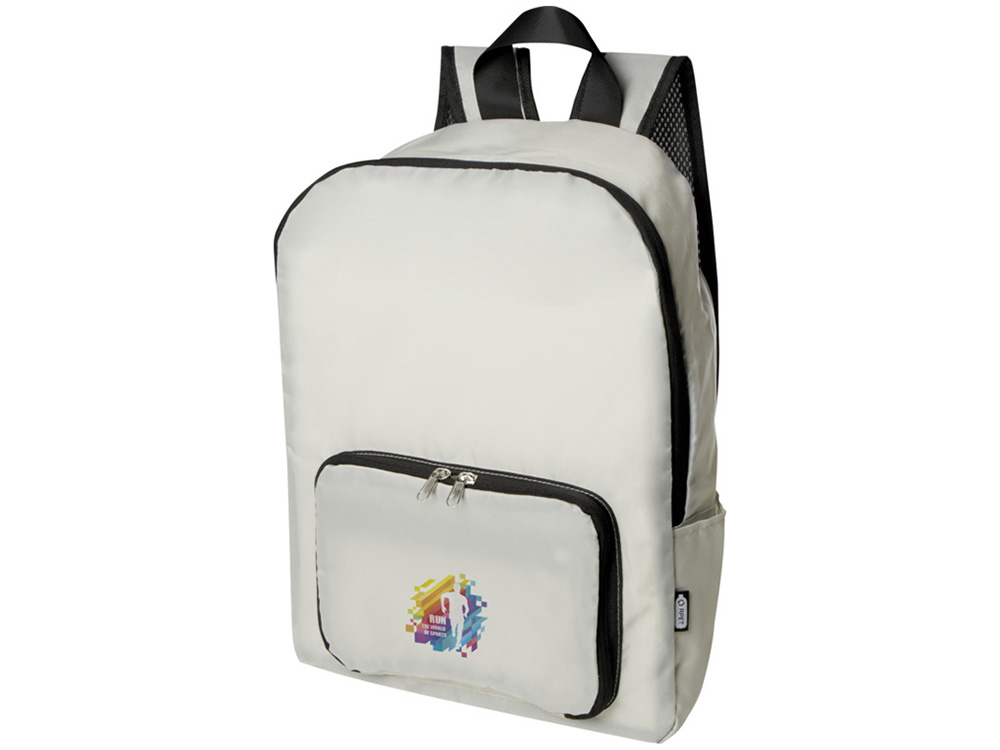 Складной рюкзак EcoFold объемом 15 л из переработанного ПЭТ-пластика - Sandstone