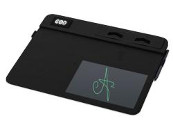 Многофункциональный коврик для мыши Multi Pad с беспроводной зарядкой и LCD экраном, 10 Вт, серый