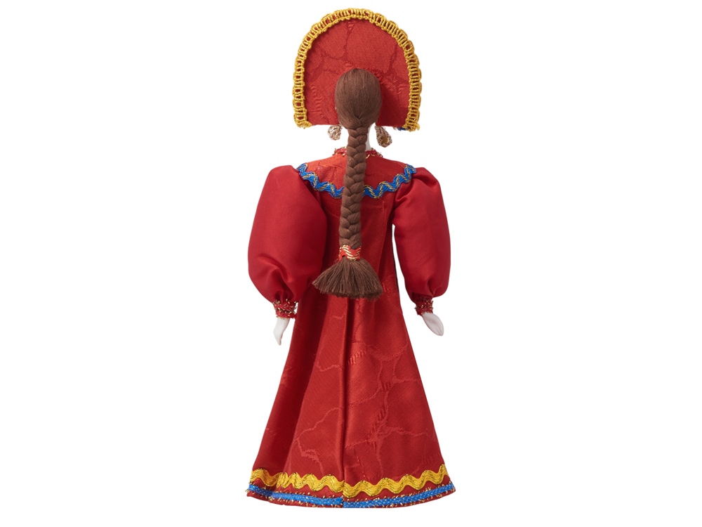 Подарочный набор: кукла фарфоровая, крем-мед, красный Подарочный набор: кукла фарфоровая, крем-мед, красный