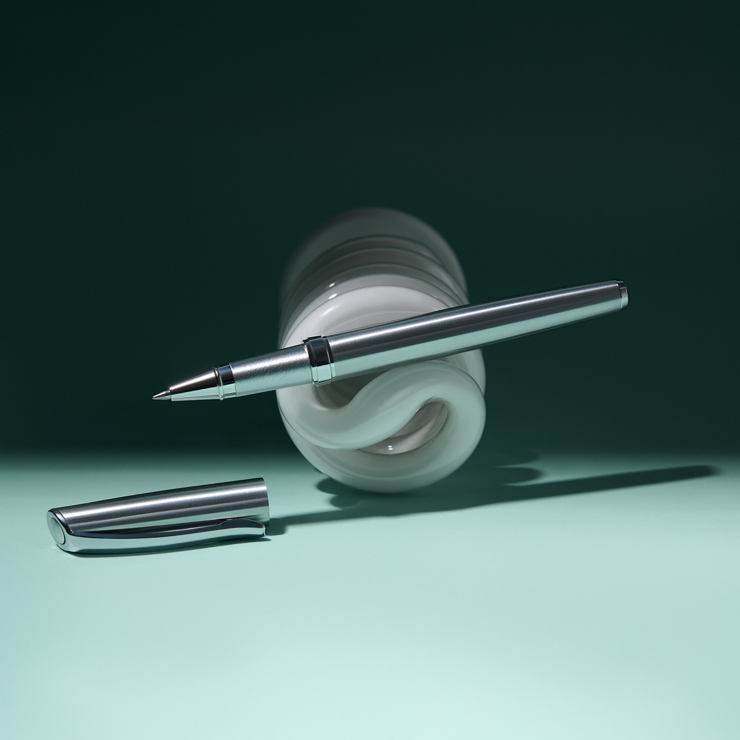 Ручка-роллер Орион (Orion), серебро Ручка-роллер Орион (Orion), серебро