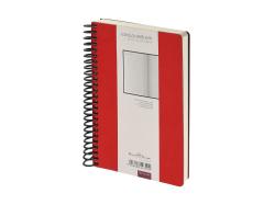 Ежедневник недатированный на спирали А5 Agenda, красный (Р) Ежедневник недатированный на спирали А5 Agenda, красный (Р)