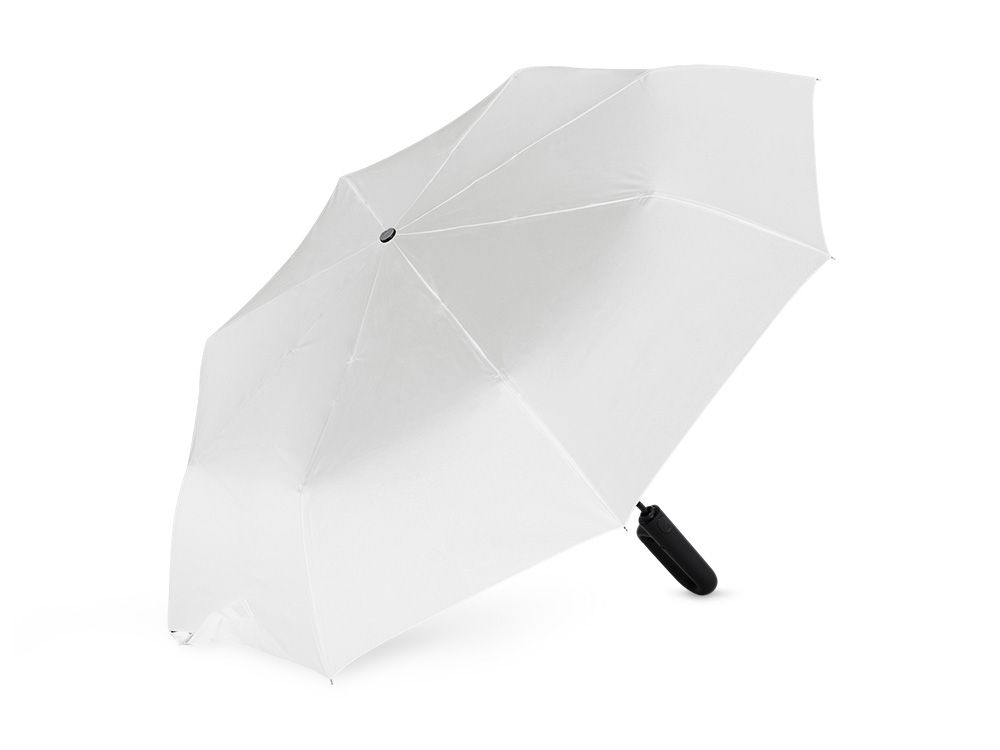 Складной зонт ALCIRA/АЛЬКИРА с системой защиты от снежной бури и ручкой-карабином, белый
