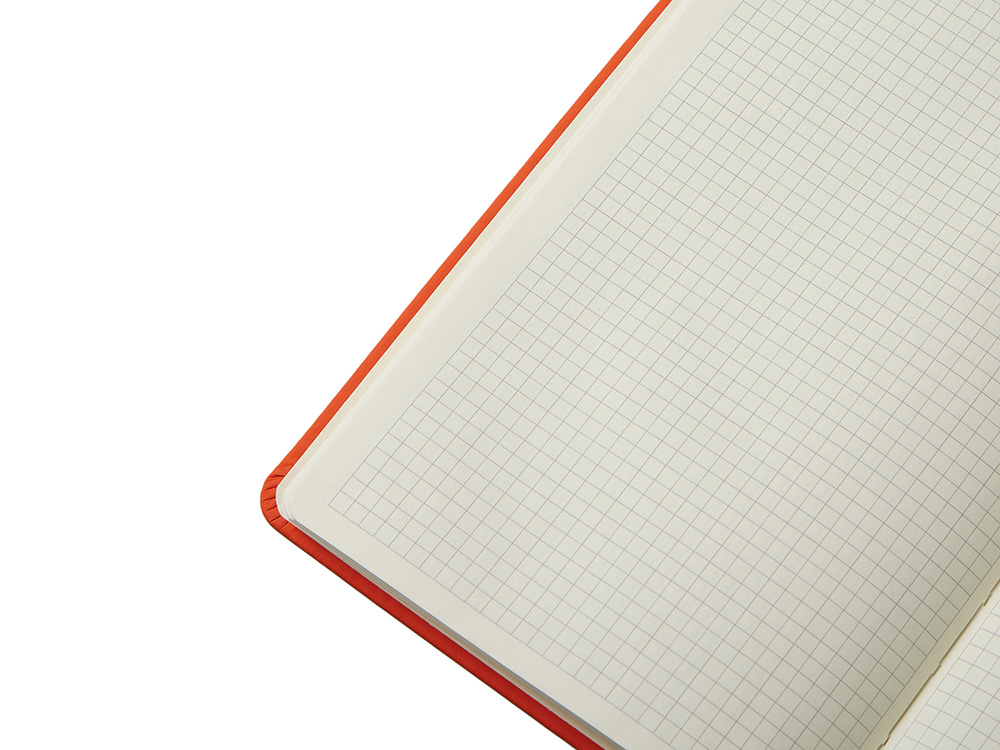 Блокнот в твердой обложке A5 Виспи 2.0 в клетку, оранжевый Блокнот в твердой обложке A5 Виспи 2.0 в клетку, оранжевый