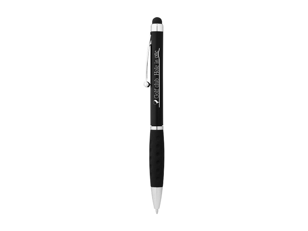 Ручка-стилус шариковая Ziggy синие чернила, черный