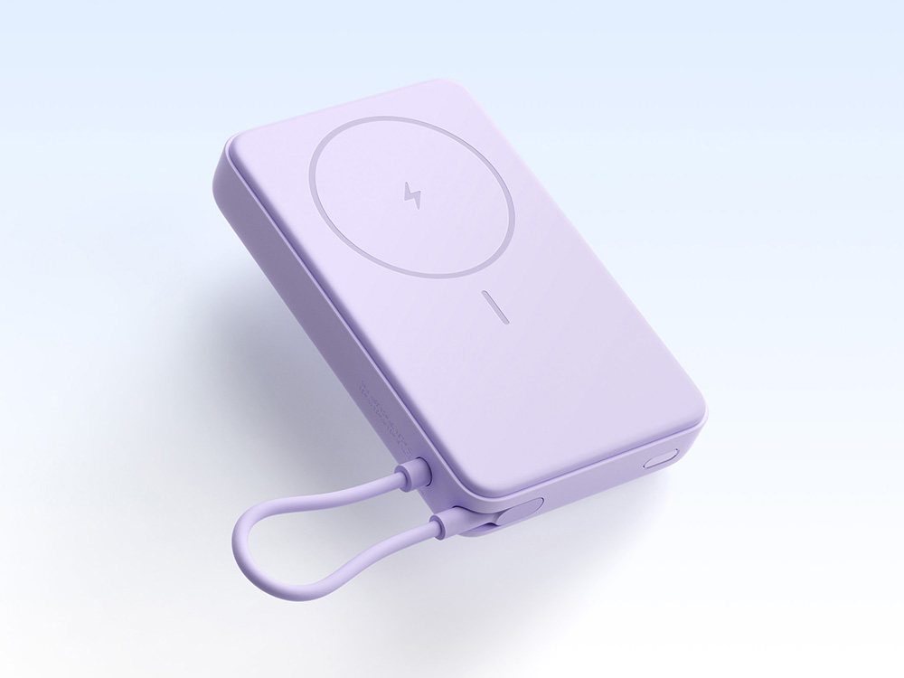 Внешний аккумулятор Xiaomi Magnetic Power Bank 10000 with Built-in Stand Purple