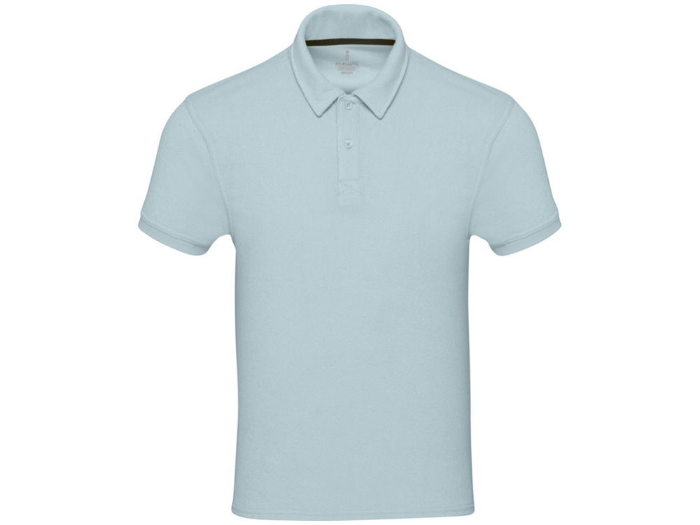 Рубашка поло унисекс Akoya из переработанного махрового материала - Cloud Blue