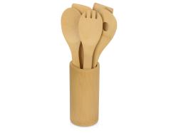 Набор кухонных принадлежностей из бамбука 6в1 Bestie Набор кухонных принадлежностей из бамбука 6в1 Bestie