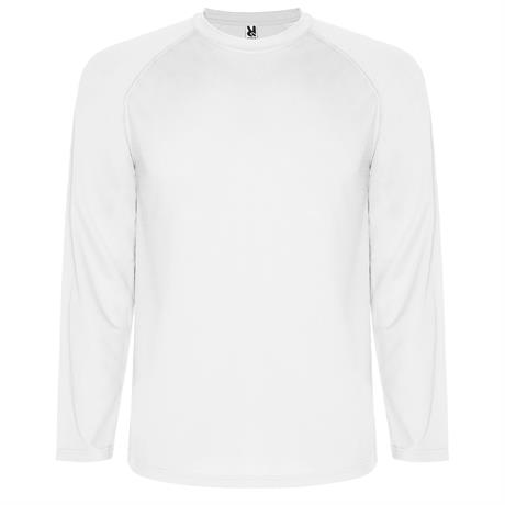 Спортивная футболка MONTECARLO L/S мужская, БЕЛЫЙ M