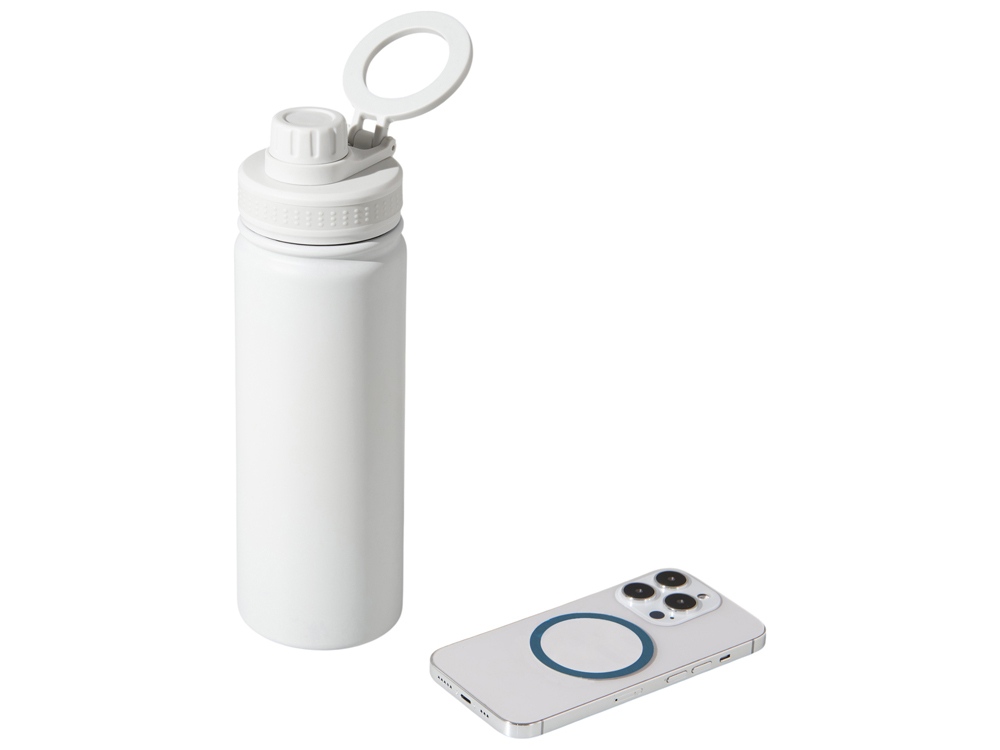 Вакуумная термобутылка с magsafe-держателем INSIDER, 600 мл, белый