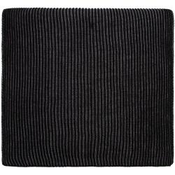 Шарф Nobilis, черный с серым меланжем Шарф Nobilis, черный с серым меланжем