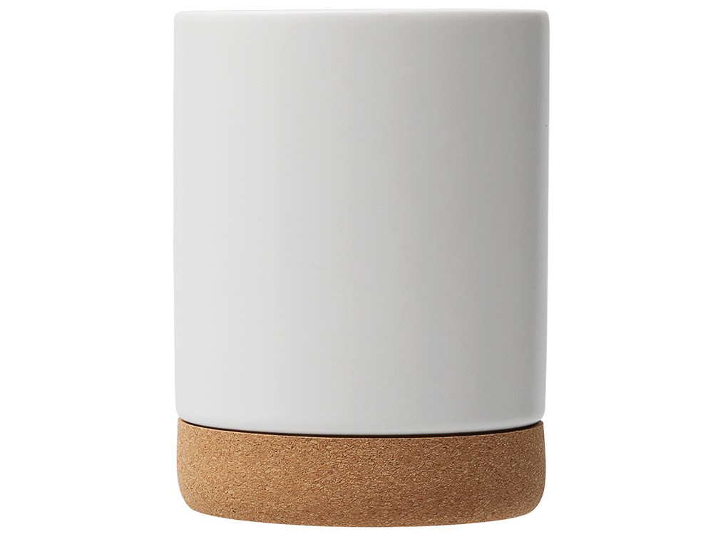 Кружка 450 мл с пробковым дном Корк & Бон, белый