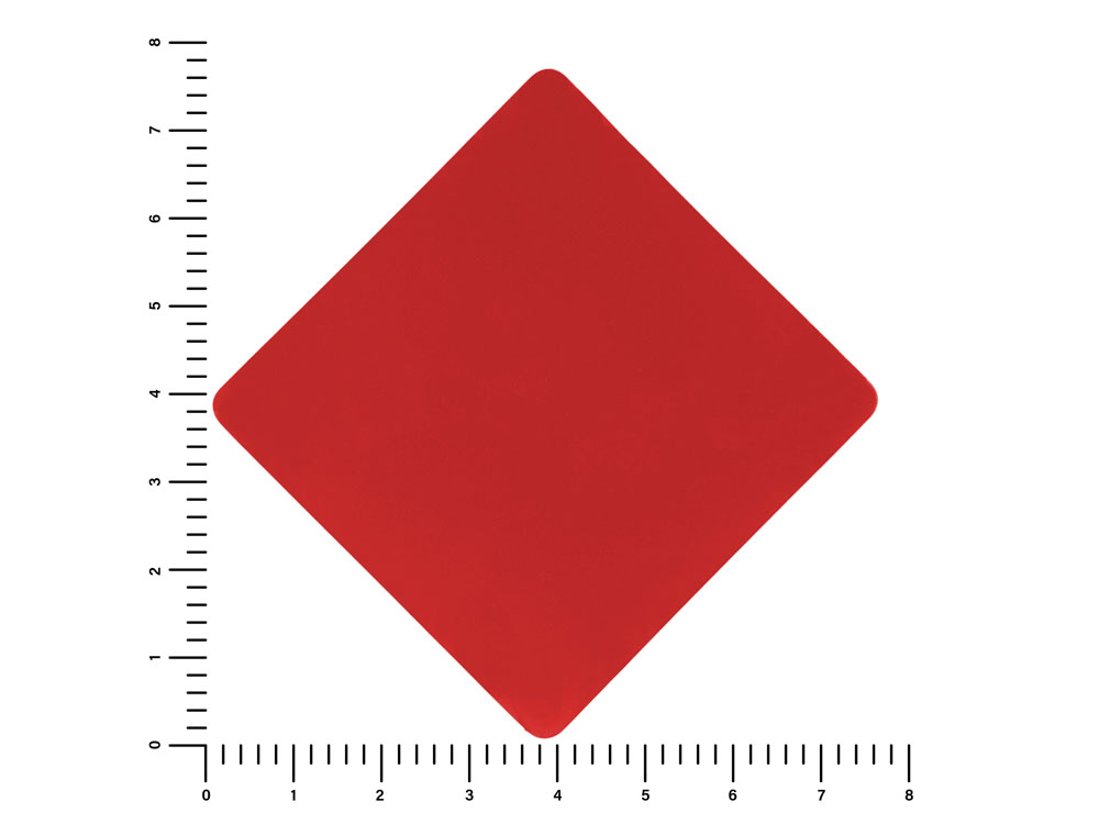 ПАТЧ РОМБ soft-touch (красный) 7,6 х 7,6 см