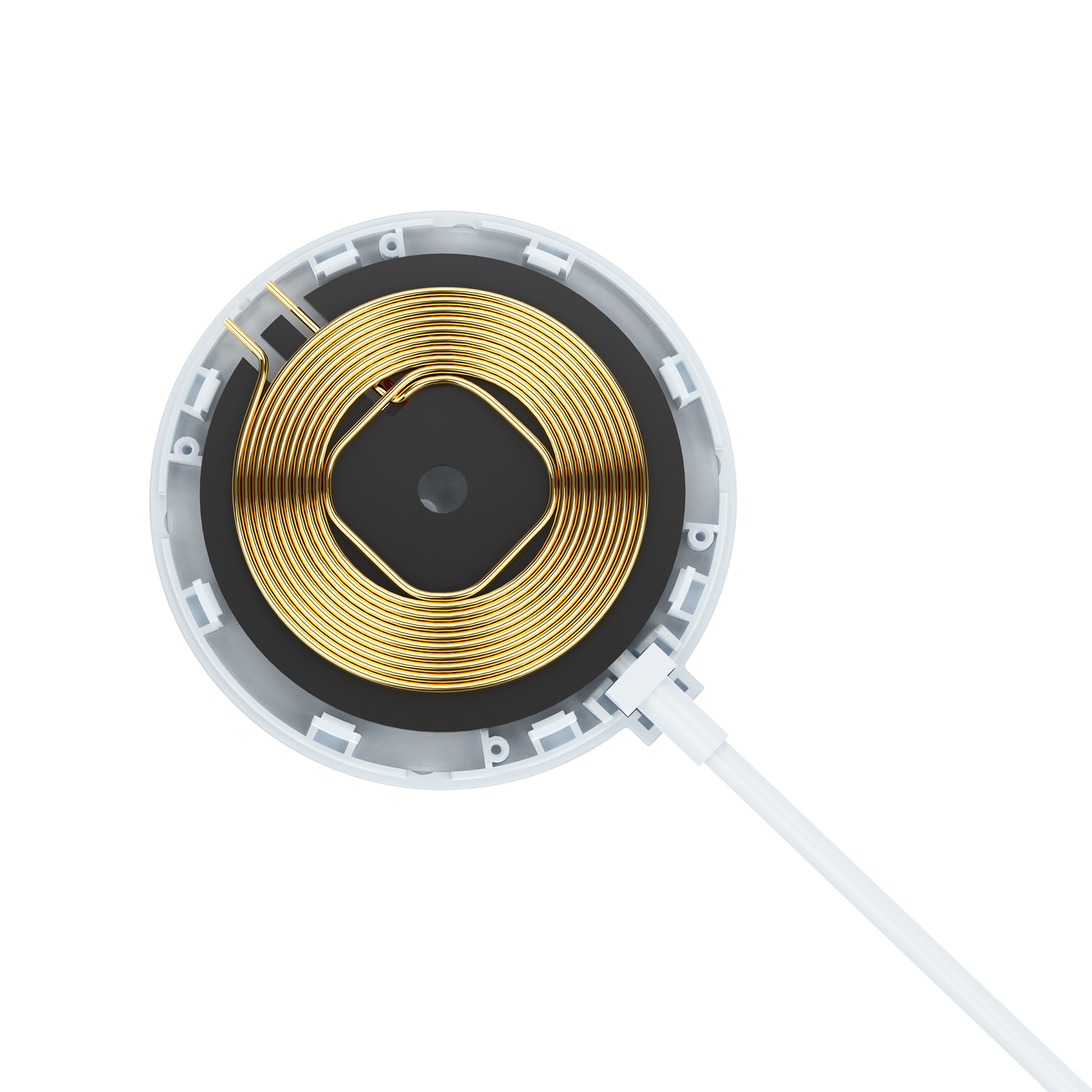 Беспроводное (15W) зарядное устройство "Sticker" с присосками Беспроводное (15W) зарядное устройство "Sticker" с присосками