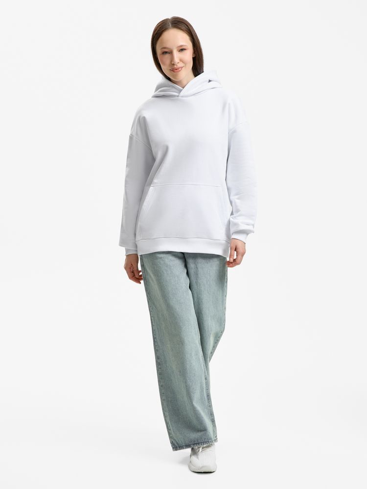 Худи унисекс оверсайз Daylero, белое Худи унисекс оверсайз Daylero, белое