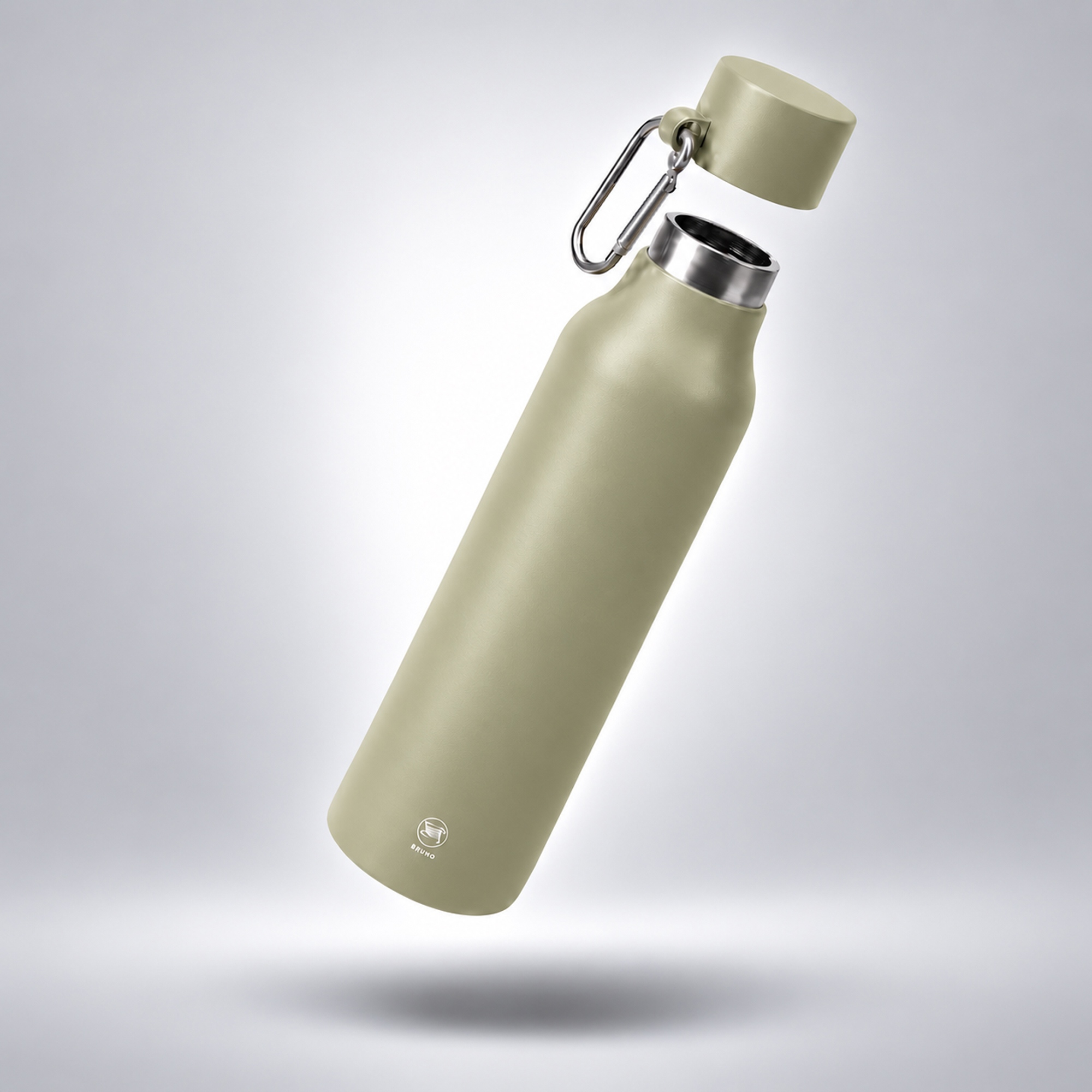 Термобутылка CUBEL/КЬЮБЕЛ с двойными стенками, бежевый