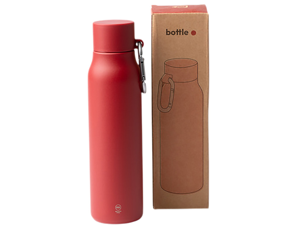 Термобутылка CUBEL/КЬЮБЕЛ с двойными стенками, темно-красный