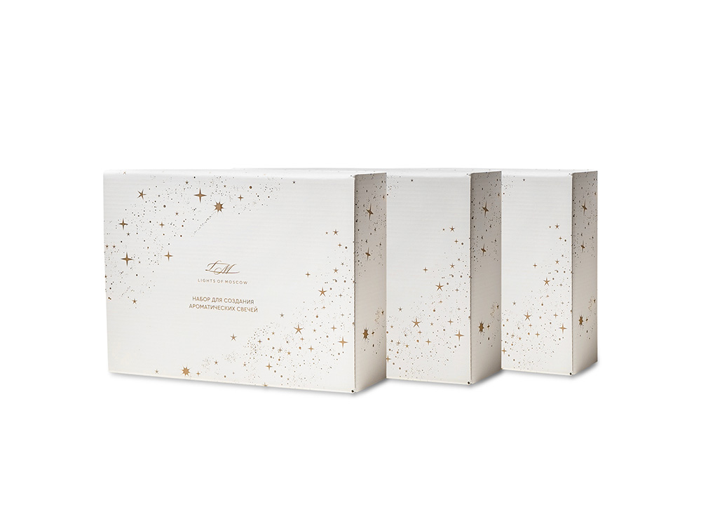 Набор для создания 2-х ароматических свечей: имбирный пряник, рождественская елка