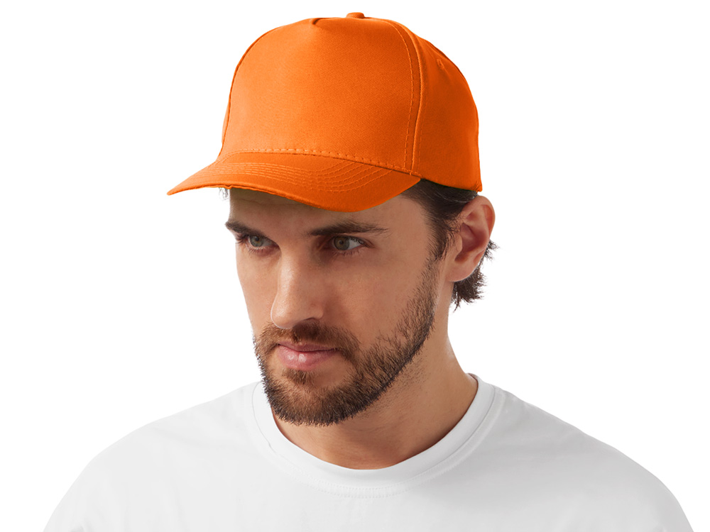 Бейсболка Poly 5-ти панельная 120 гр, оранжевый