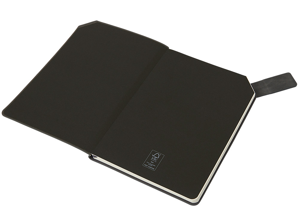 Блокнот А5 в гибкой обложке Chaplin, серый