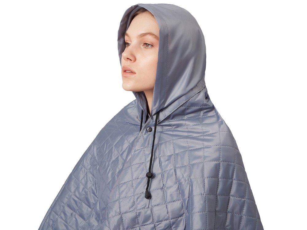 Пончо Cappy с капюшоном на липучке в мешке, серый Пончо Cappy с капюшоном на липучке в мешке, серый