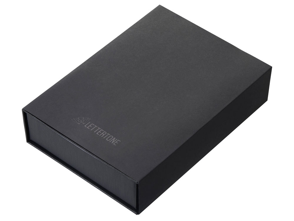 Подарочный набор Goethe с блокнотом А5, 2-мя ручками и картхолдером, черный