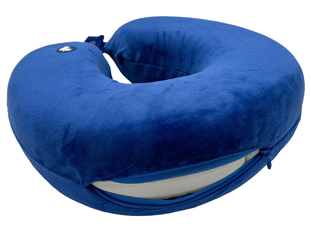 Подушка для путешествий с эффектом памяти Мемо Drowsy Royal Blue