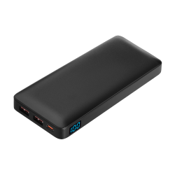 Внешний аккумулятор с цветной подсветкой Ancor PD Max Plus 10000 mAh, черный Внешний аккумулятор с цветной подсветкой Ancor PD Max Plus 10000 mAh, черный