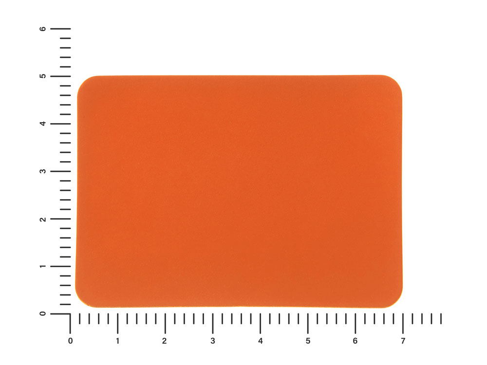 ПАТЧ ПРЯМОУГОЛНЫЙ soft-touch (оранжевый ) 5,0 х 7,0 см