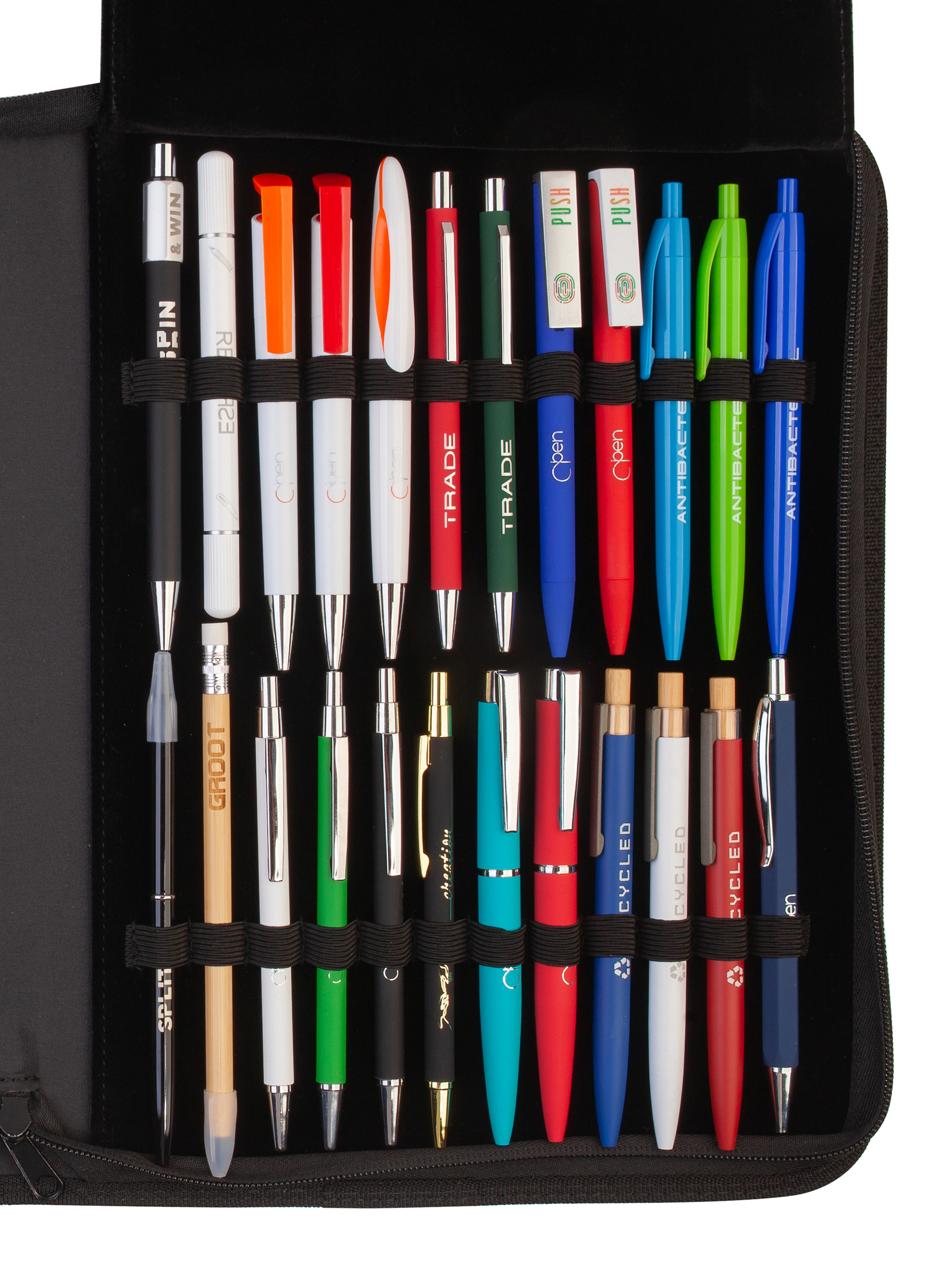 Презентационный кейс ручек и карандашей Океан Презентационный кейс ручек и карандашей Океан