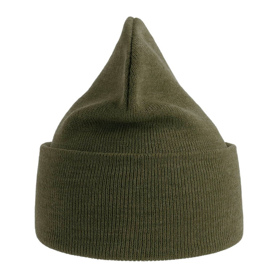 Шапка вязаная PURE  с отворотом из пряжи Polylana