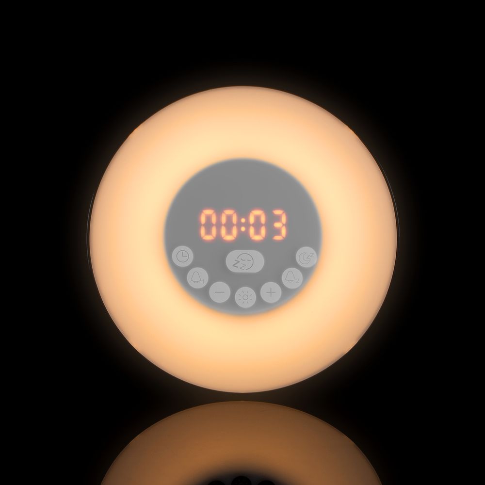 Лампа-колонка со световым будильником dreamTime, ver.2, белая