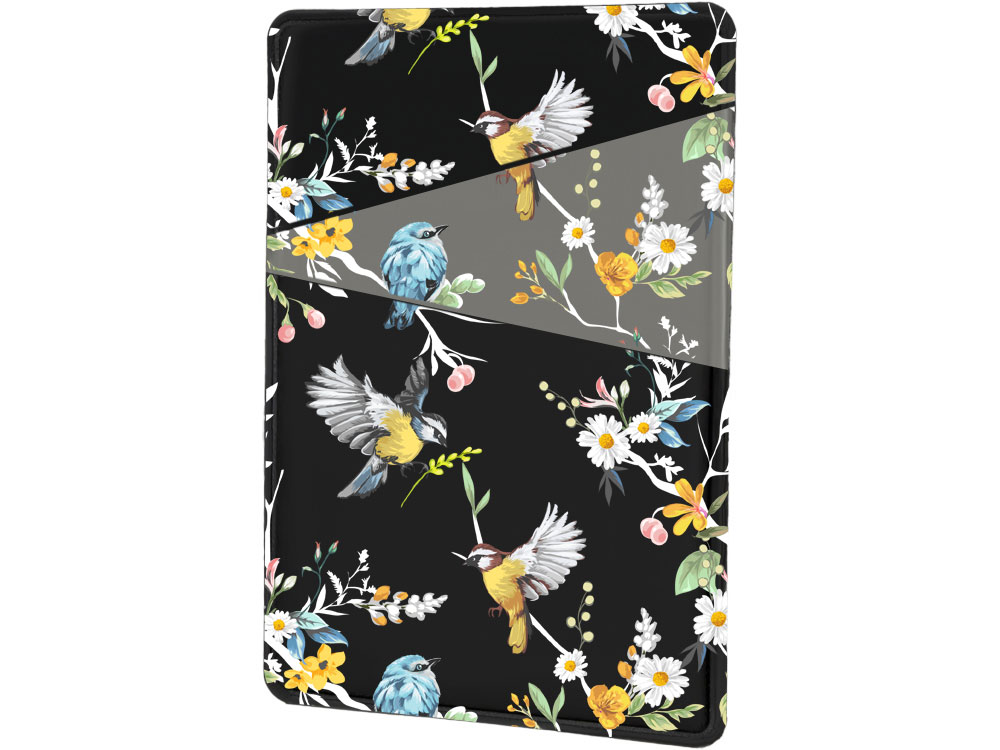 Картхолдер на 3 карты типа бейджа с возможностью полноцветной УФ-печати, софт-тач Картхолдер на 3 карты типа бейджа с возможностью полноцветной УФ-печати, софт-тач