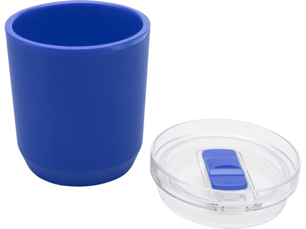 Hudson кружка из переработанного пластика с двойными стенками объемом 180 мл, синий